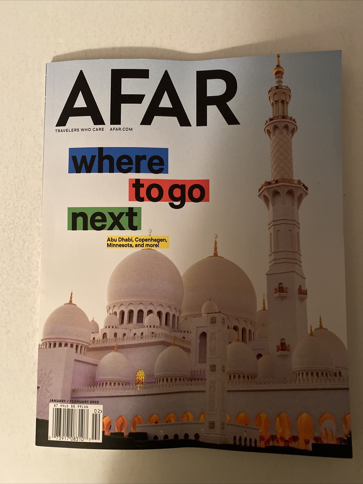 AFAR Magazine January / Magazine 2022 “WHERE TO GO NEXT” -Brand New- 108p