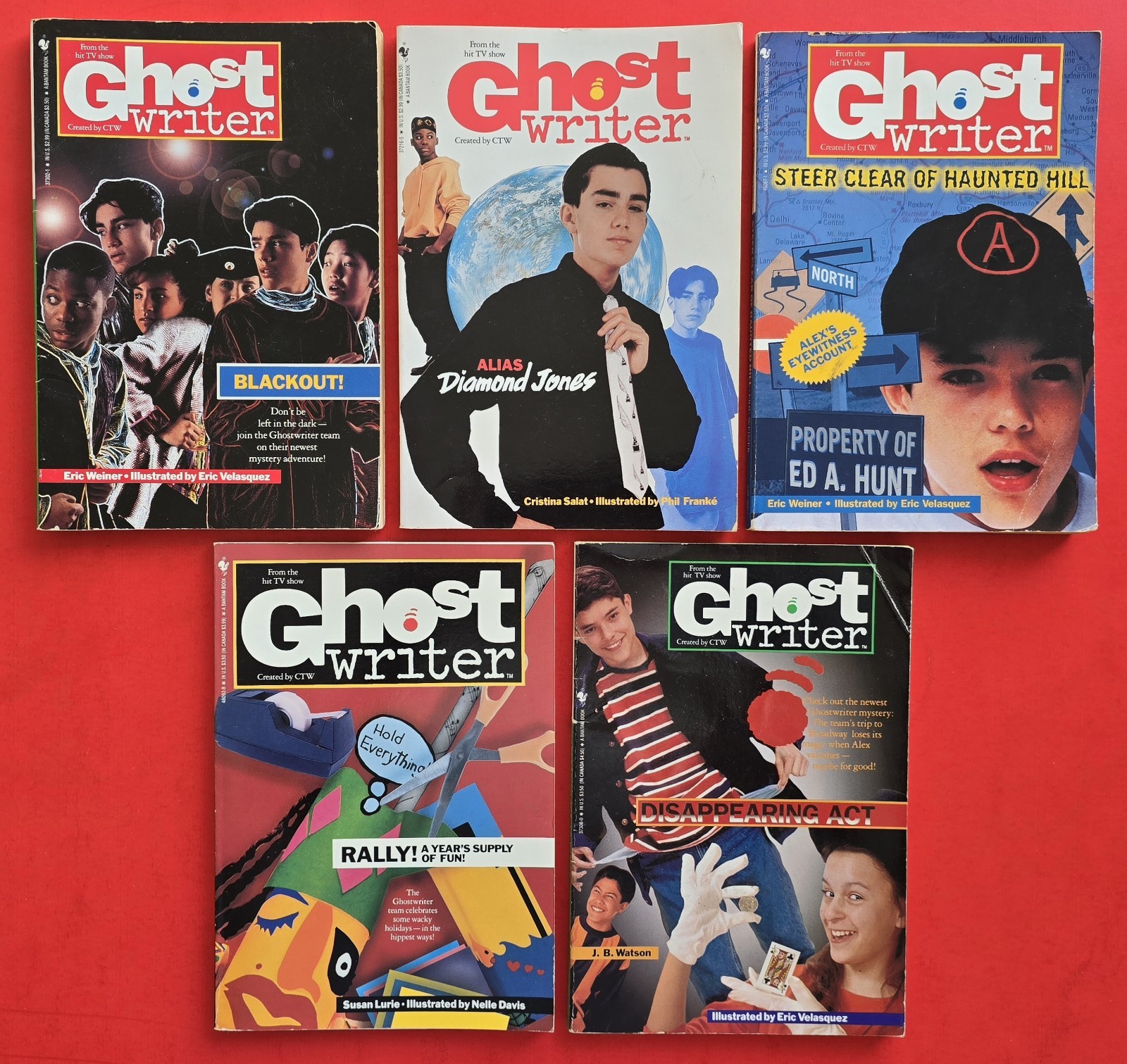 Ghostwriter Books PBS TV Show 1993 Paperbacks CTW Gaby Rob Lenni Tina Alex Jamal