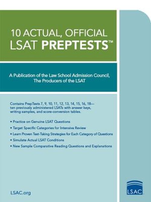 10 Actual, Official LSAT PrepTests : PrepTests 7,9,10,11,12,13,14
