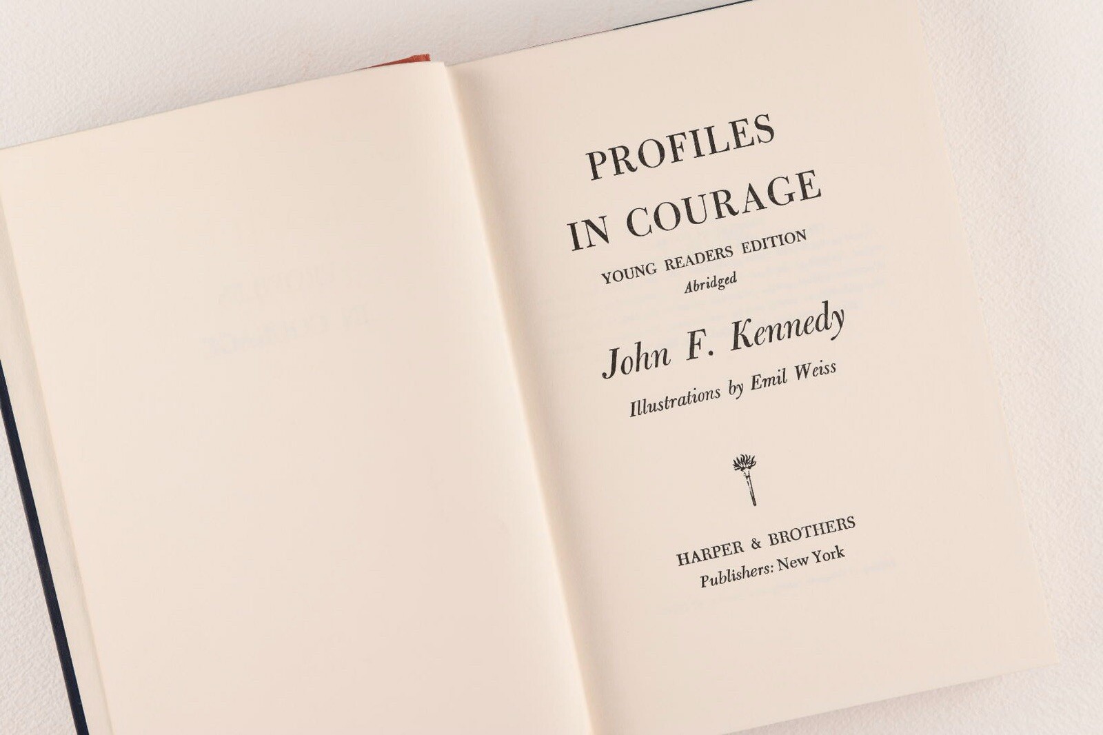 Profiles in Courage by John F. Kennedy 1961-YOUNG READERS EDITION-HC 164 PAGES