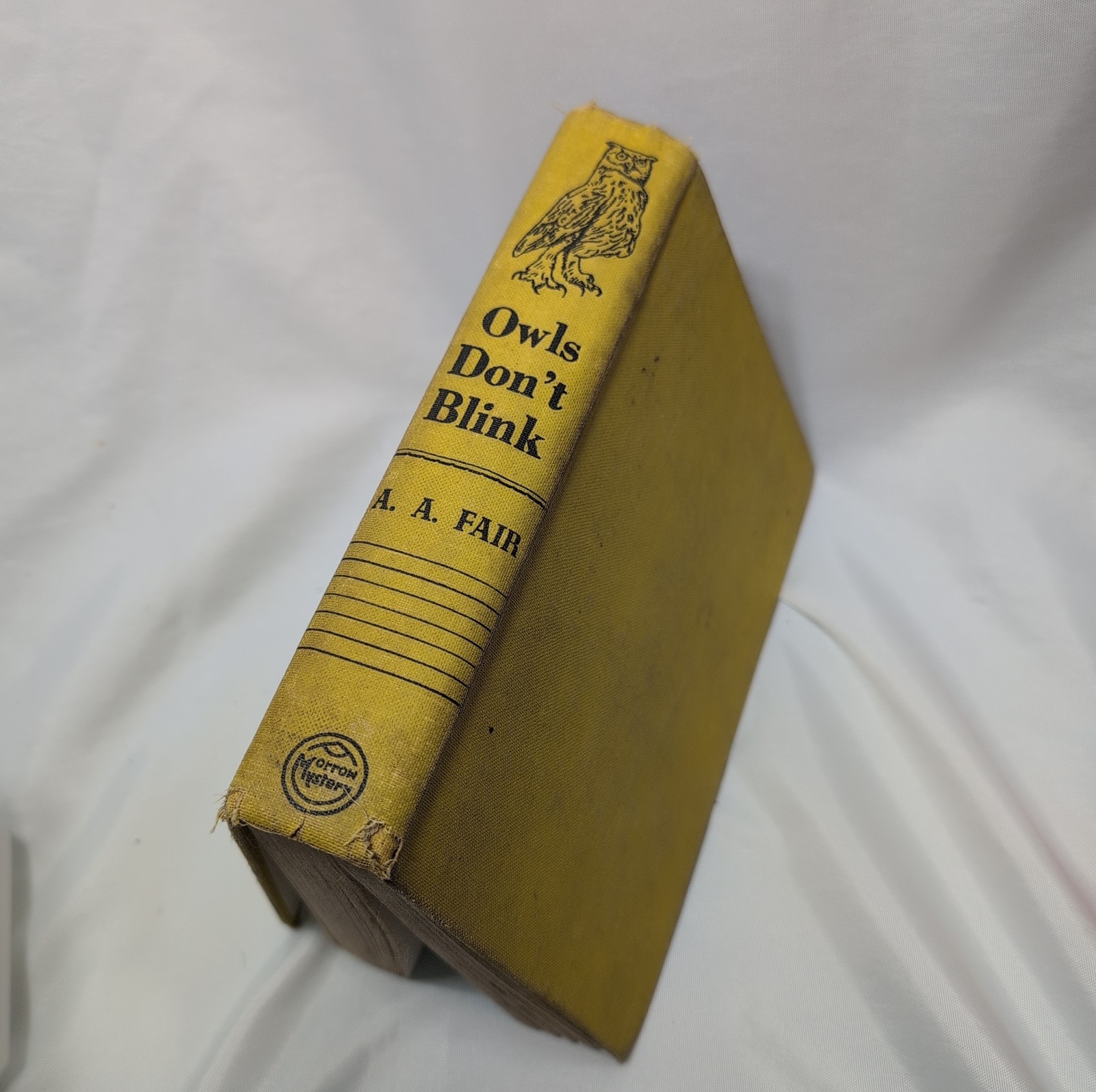Owls Don’t Blink, A.A. Fair, 1942 Hardcover First Edition, William Morrow