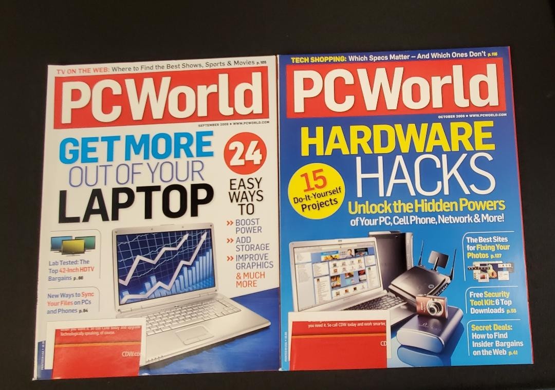 PC World September and October 2008 – Get More Out of Your Laptop Hardware Hacks