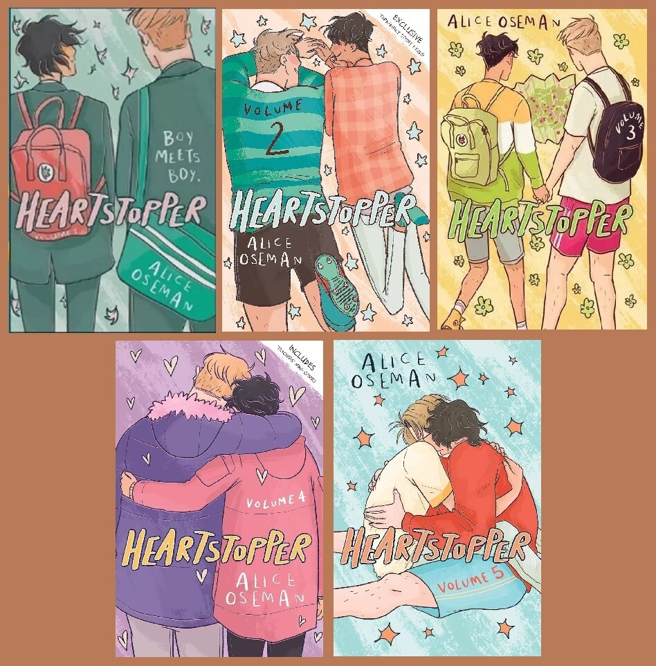 Heartstopper Volume 1-5 By Alice Oseman Paperback Free shipping