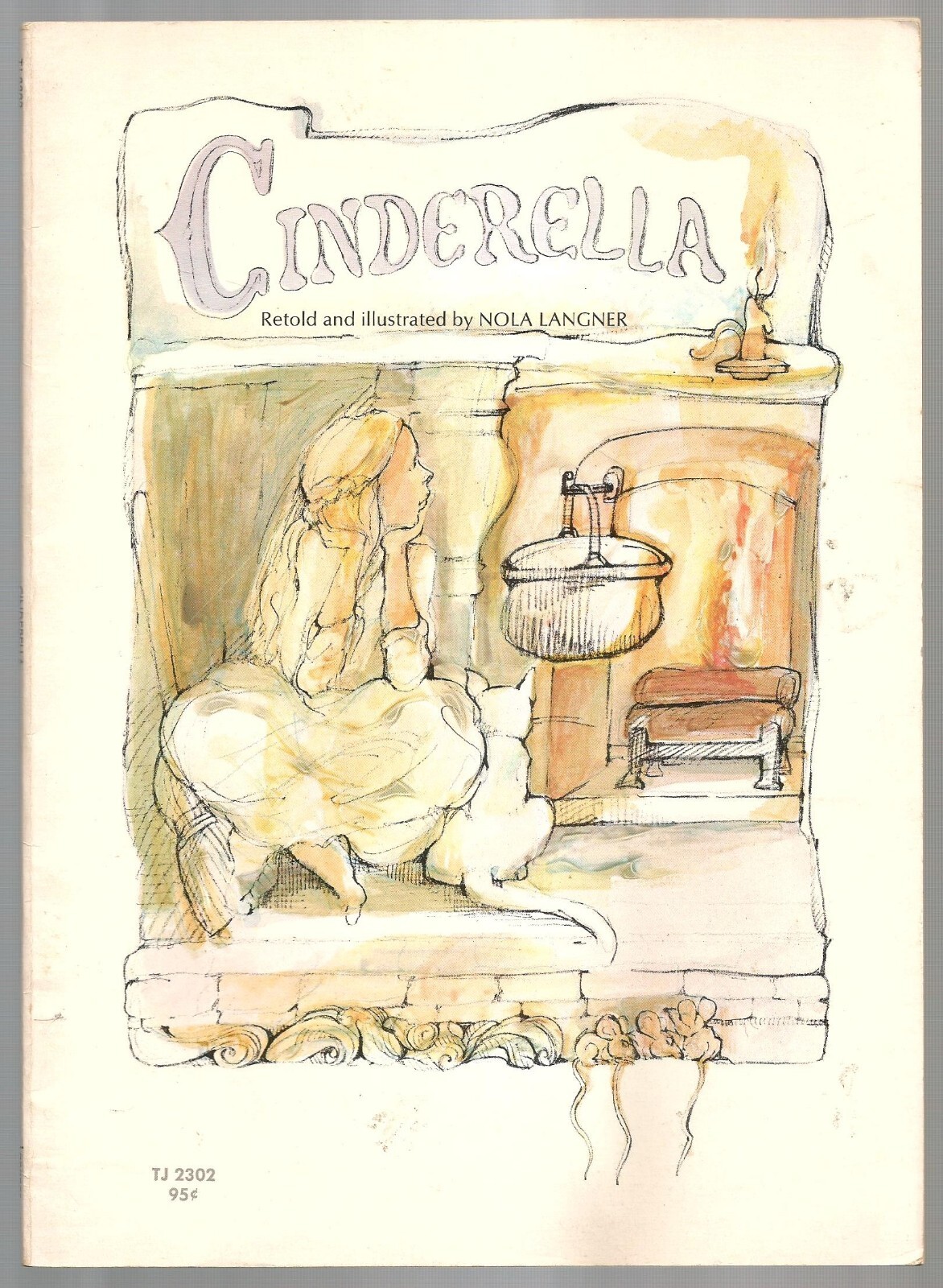 Vintage Children’s Scholastic Book CINDERELLA Nola Langner 1st Printing