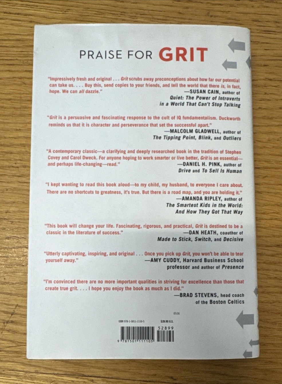 Grit : The Power of Passion and Perseverance by Angela Duckworth (2016,…