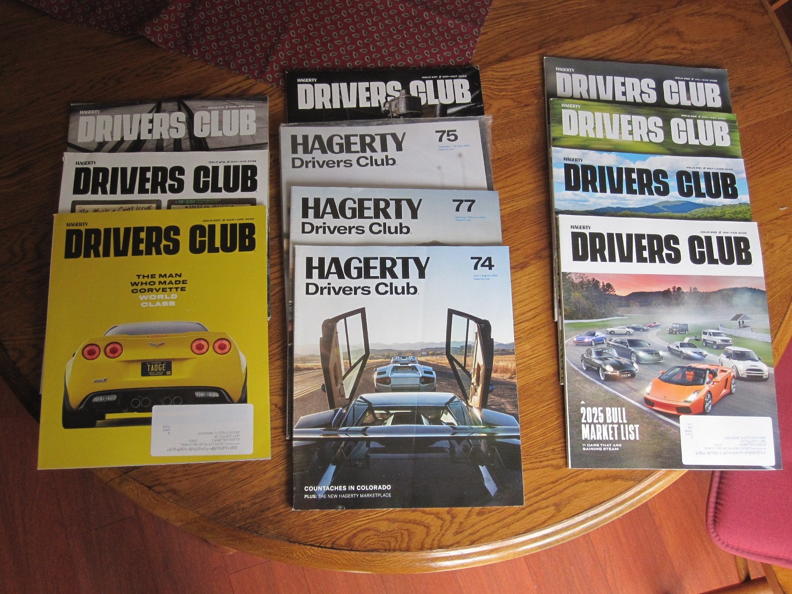 LOT of 11 HAGERTY Drivers Club Magazines 2022 – 2025 NEVER OPENED
