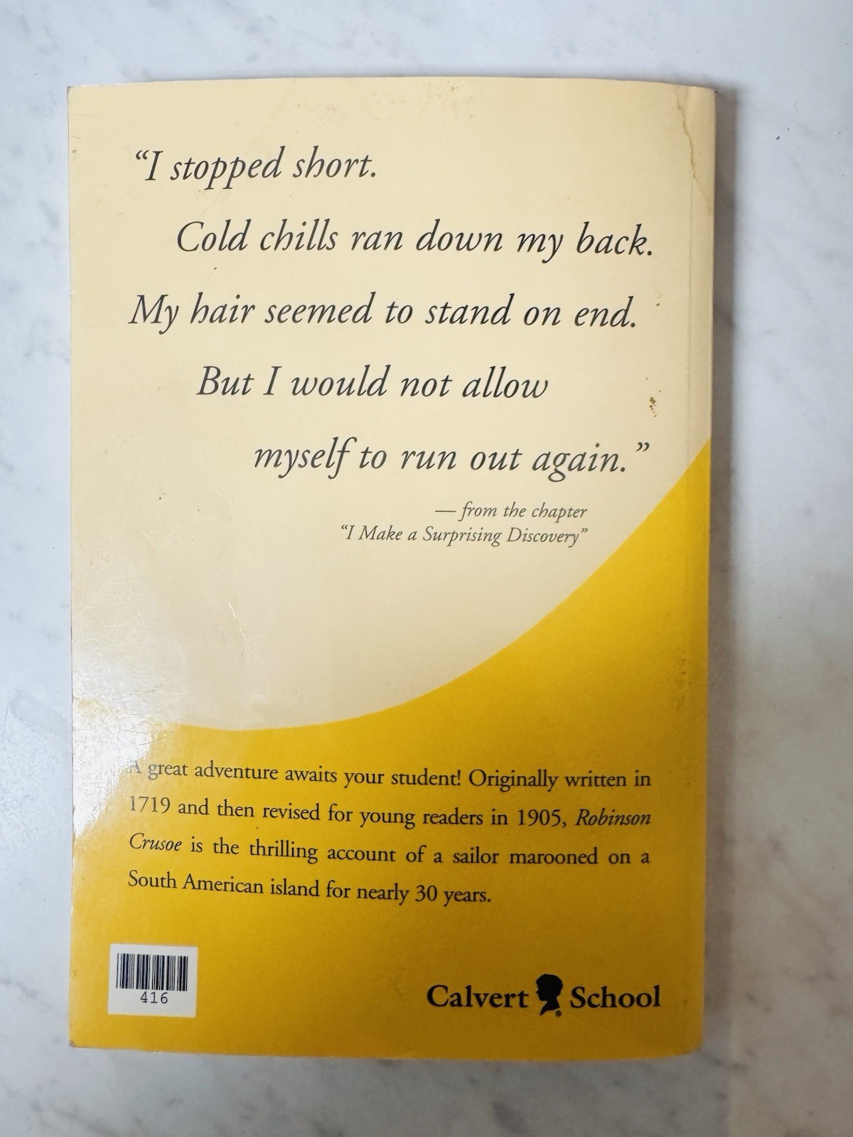 Robinson Crusoe by James Baldwin, Calvert School, Paperback, Adventure, 1905