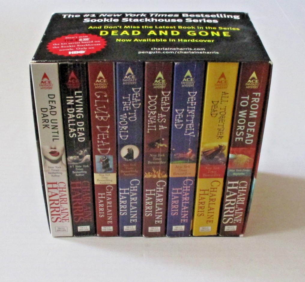Sookie Stackhouse Series 8 Book Box Set Charlaine Harris paperbacks