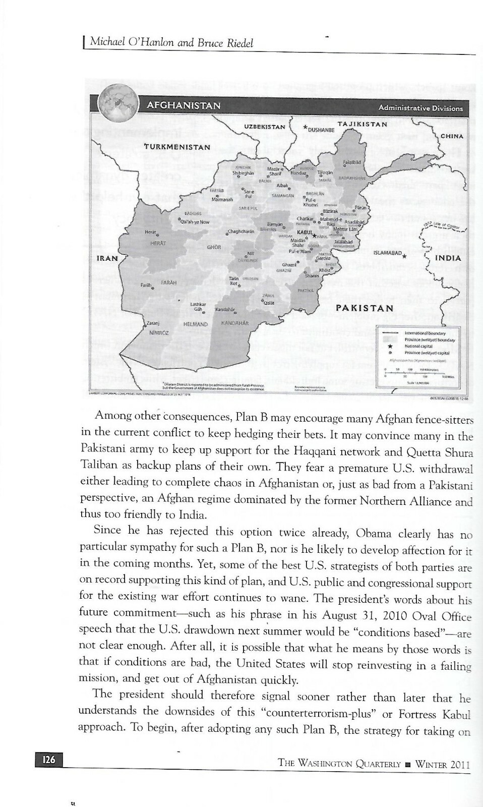 Washington Quarterly Magazine Pakistan Afghanistan A Conflicted China 2011