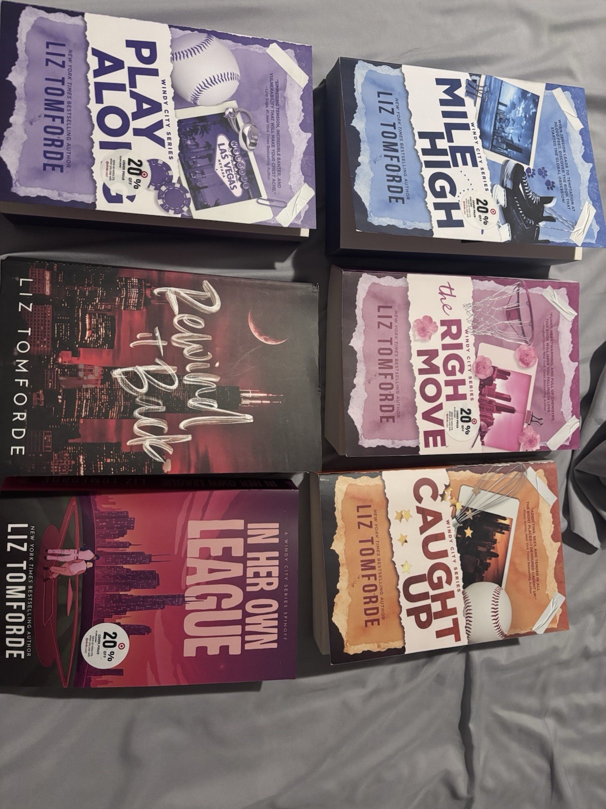 Windy City Series Books By Liz Tomforde – Books 1-6 Paper Back Complete Set