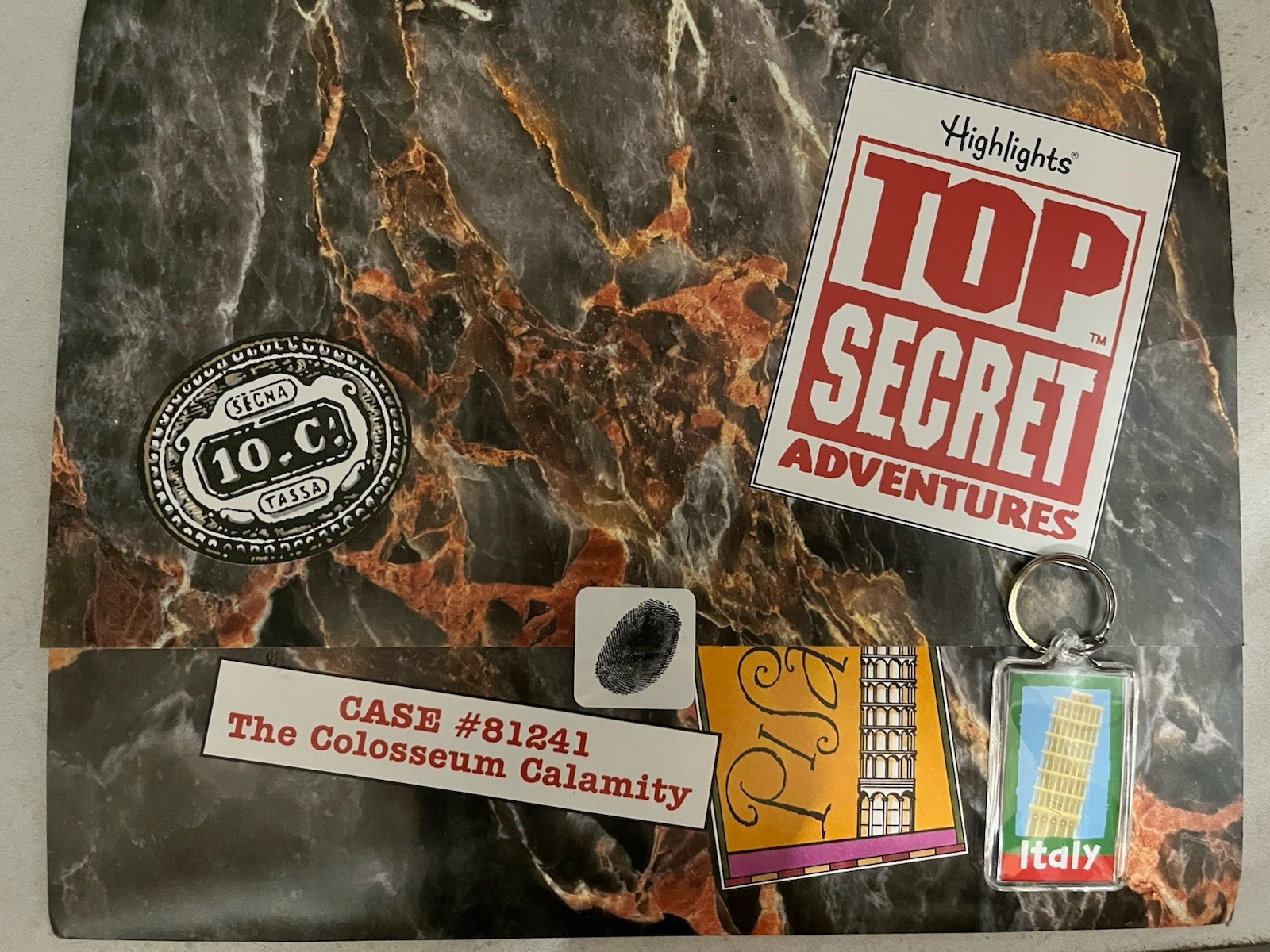 Highlights Top Secret Adventures Italy With Key Chain New Not Used Clean