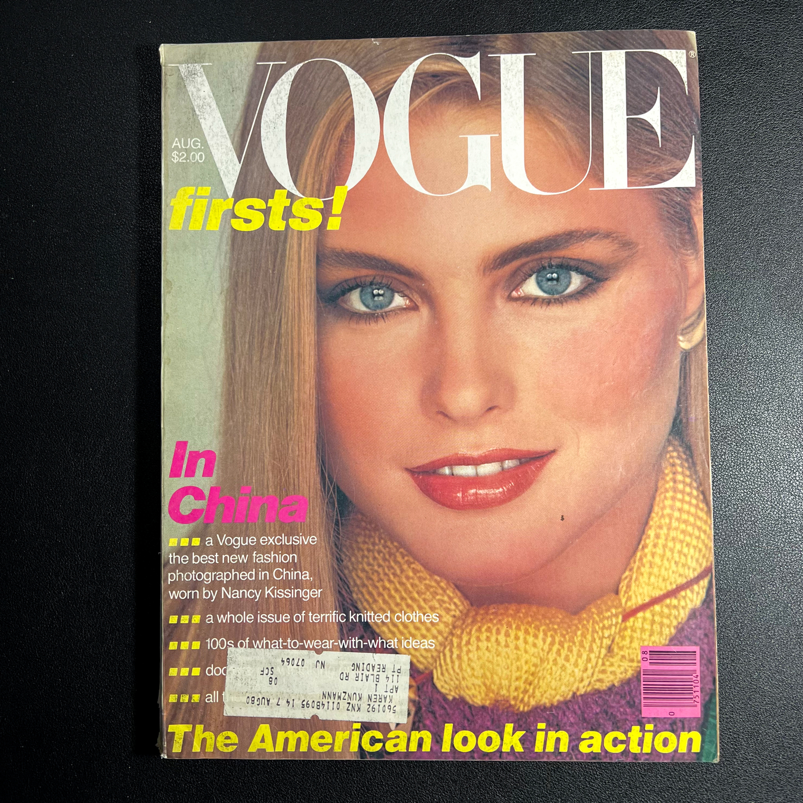 Vintage Vogue US Magazine August 1979 Kim Alexis Cover Gia Carangi 280 Pages