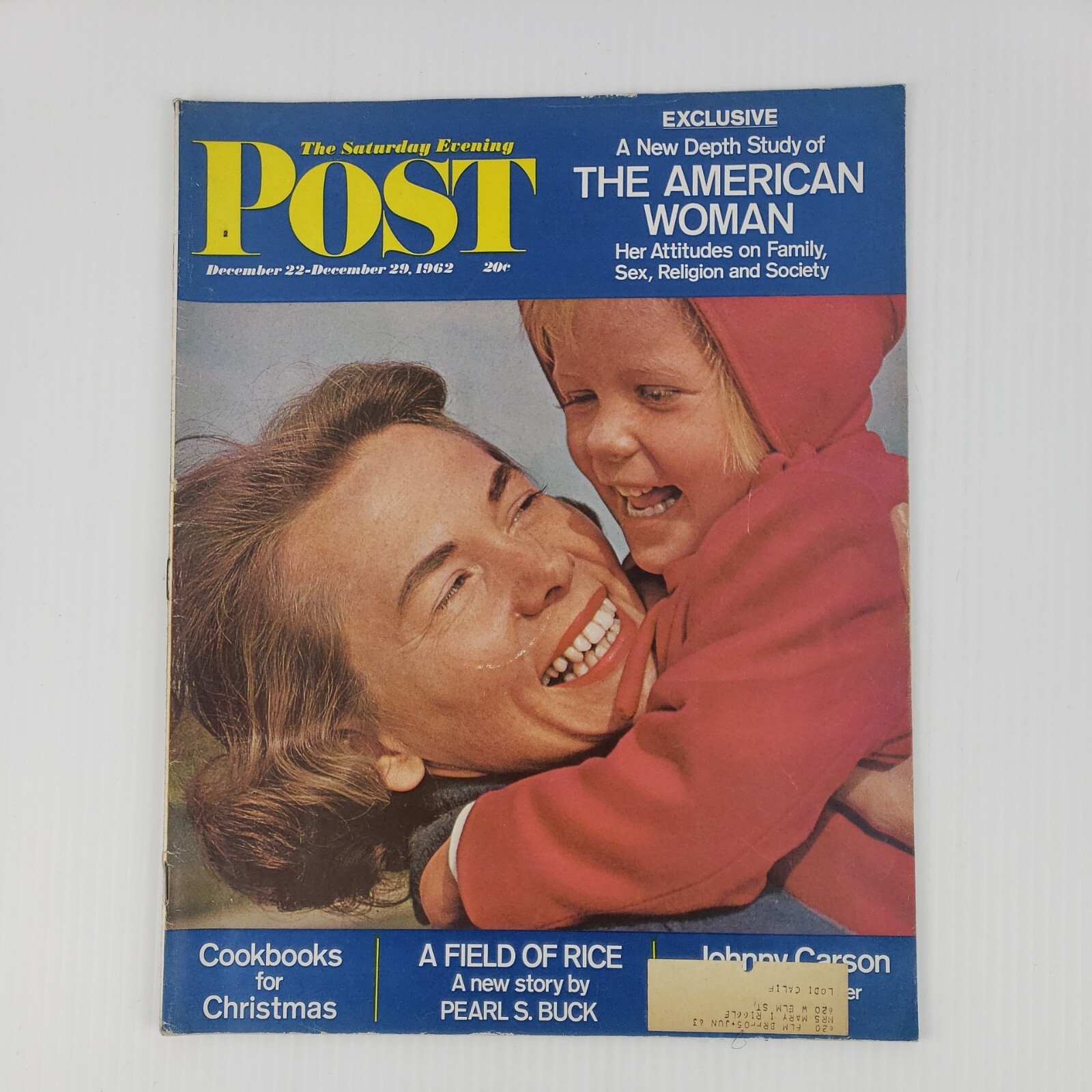 The Saturday Evening Post December 22-29 1962 American Woman, Johnny Carson