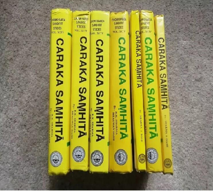 Caraka Samhita:Text With English Translation Critical BySharma 7 Vol set