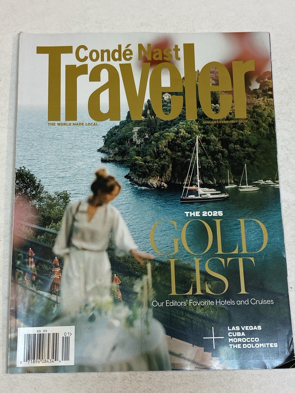 Conde Nast Traveler Magazine January Feb 2025 Gold List Las Vegas Cuba Morocco