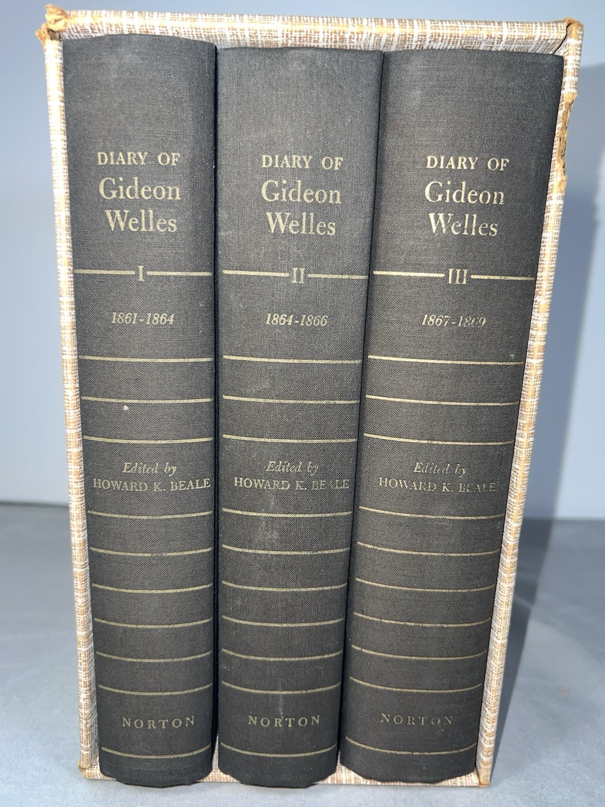 The Diary Of Gideon Wells In Three Volumes – 1960, Slip Case, Illustrated