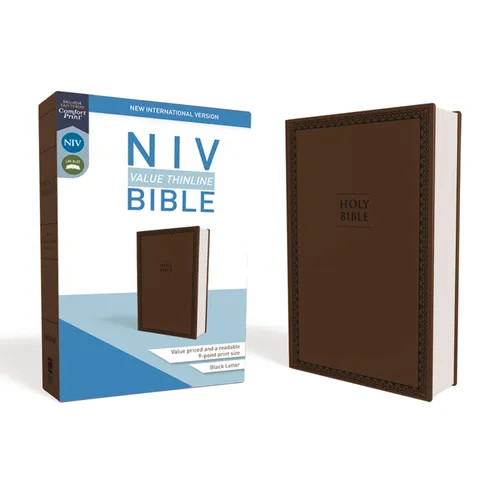 NIV, Value Thinline Bible, Imitation Leather, Brown – Imitation Leather