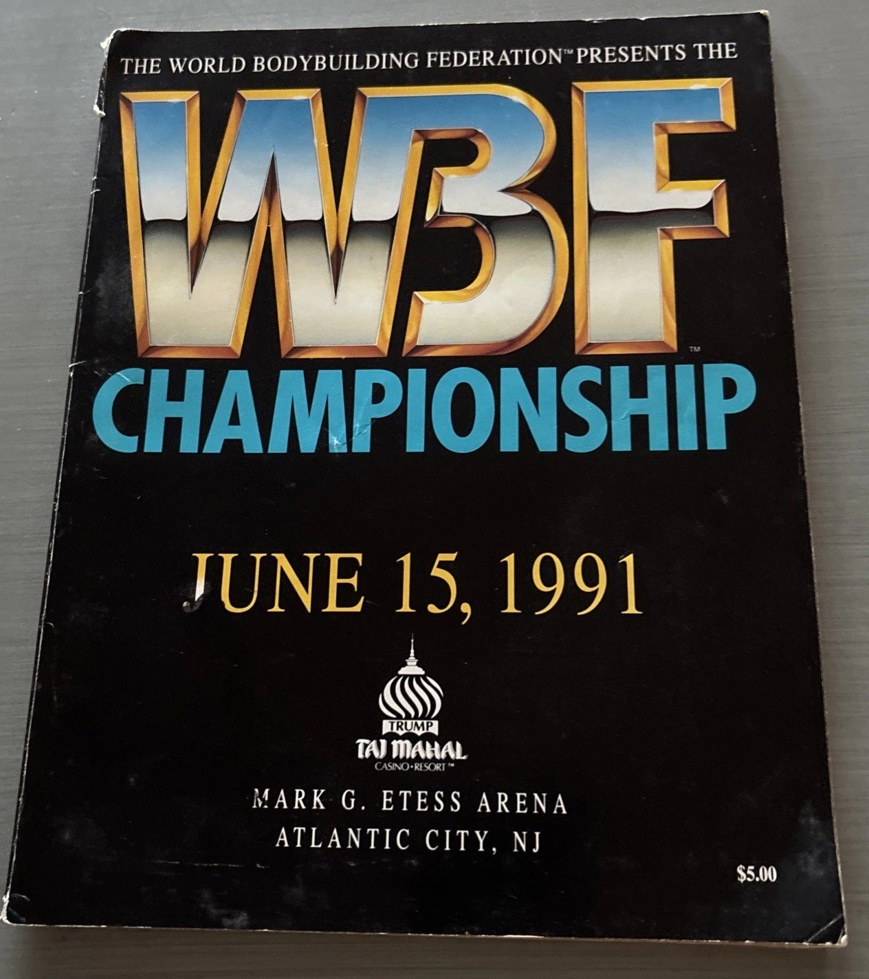 WBF Championship Program 1991 World Bodybuilding Federation WWF Titan Sports