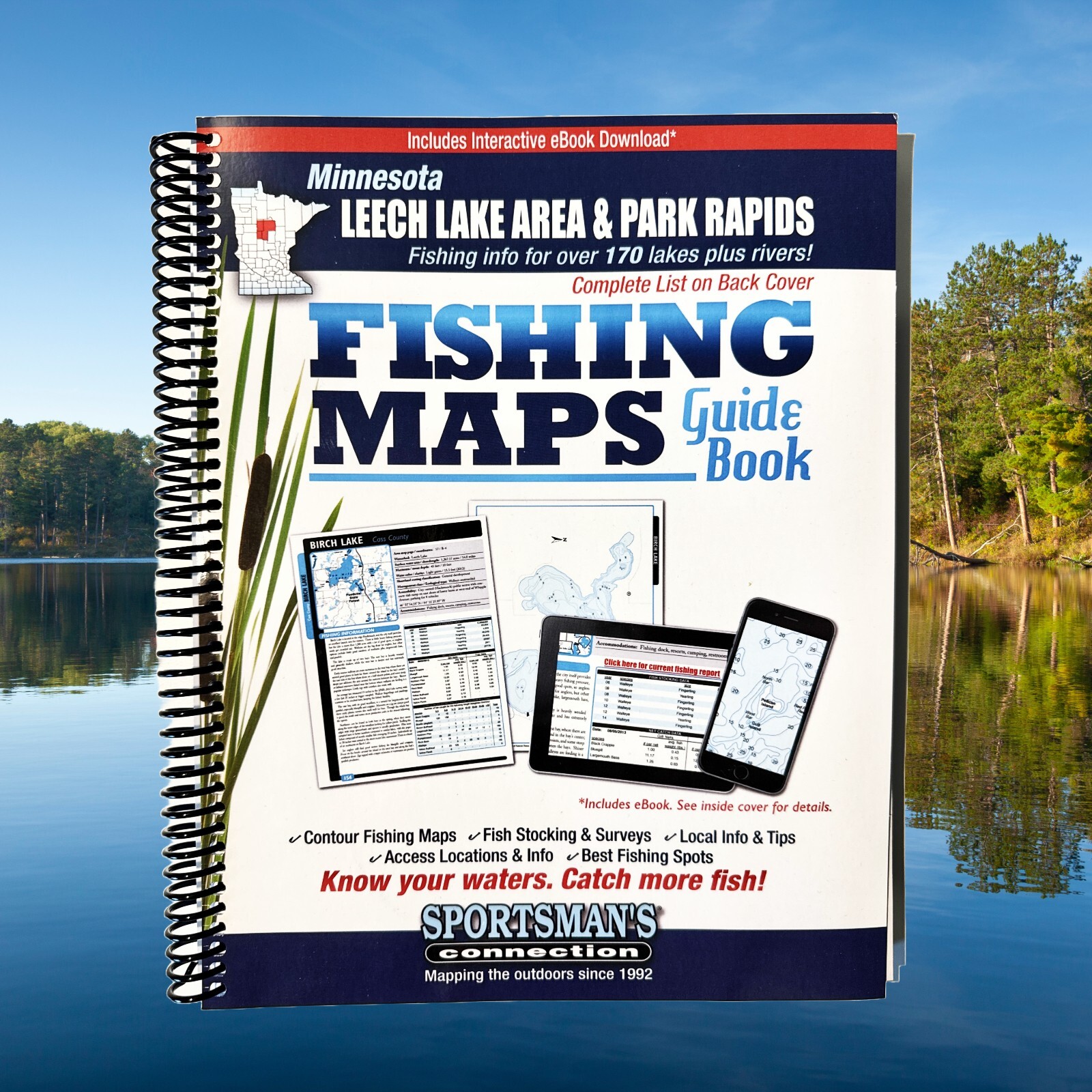 Minnesota Leech Lake Area And Park Rapids Fishing Maps Guidebook