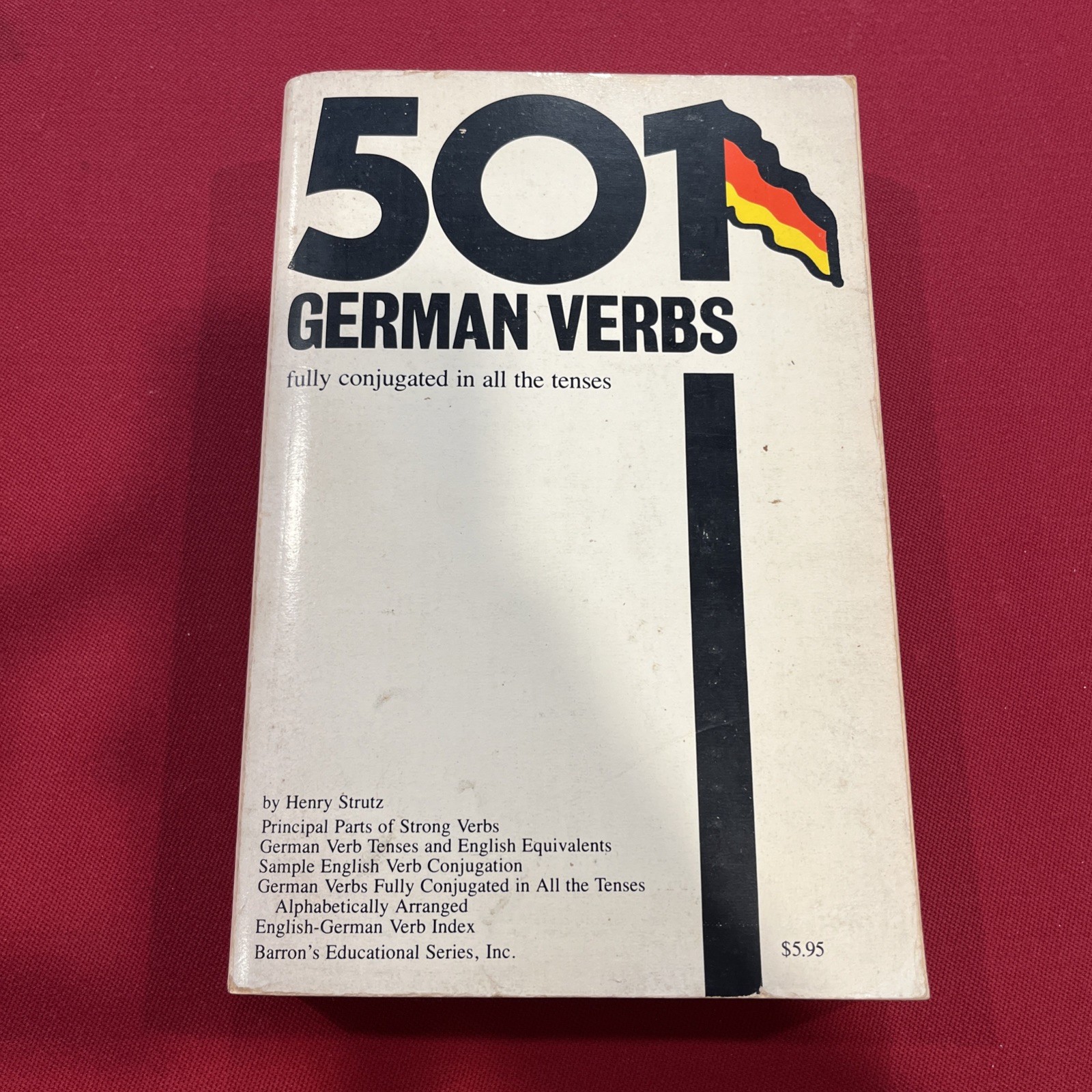 501 German Verbs – Paperback By Strutz, Henry – ACCEPTABLE