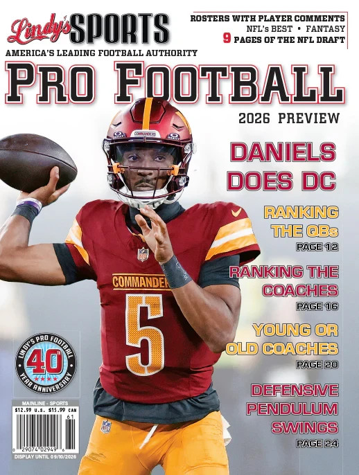 LINDY’S SPORTS PRO FOOTBALL 2026 PREVIEW – COMMANDERS
