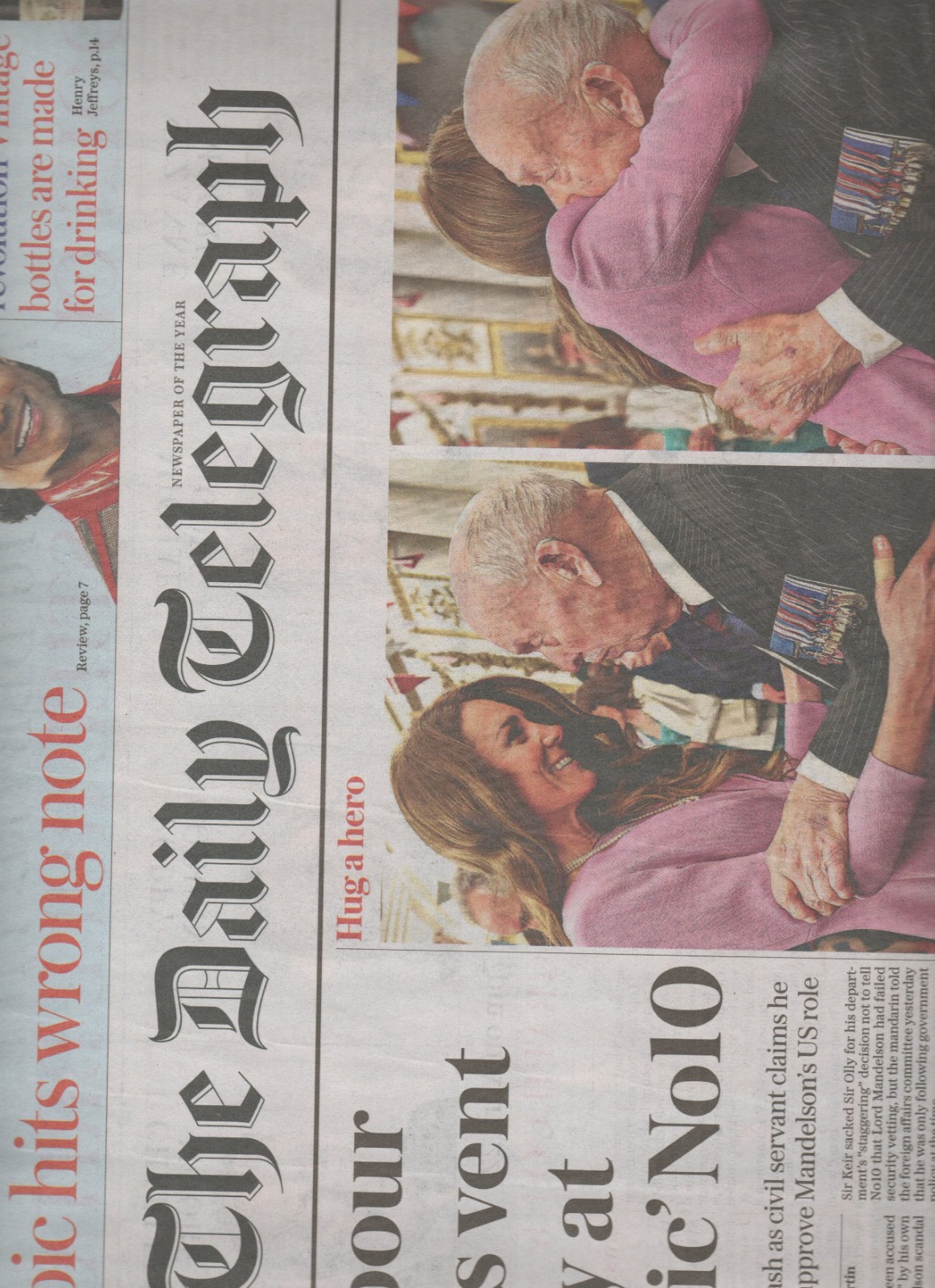 Daily Telegraph Newspaper April 22 2026- Princess Of Wales, Keir Starmer