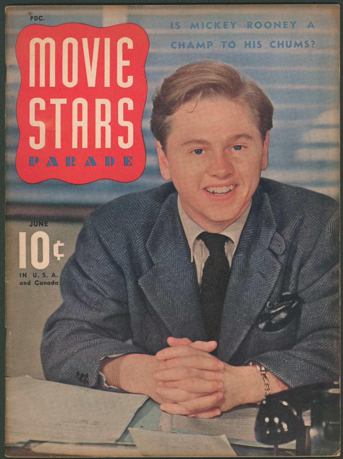 Movie Stars Parade Magazine June 1941 Mickey Rooney ~Judy Garland~ Joan Bennett