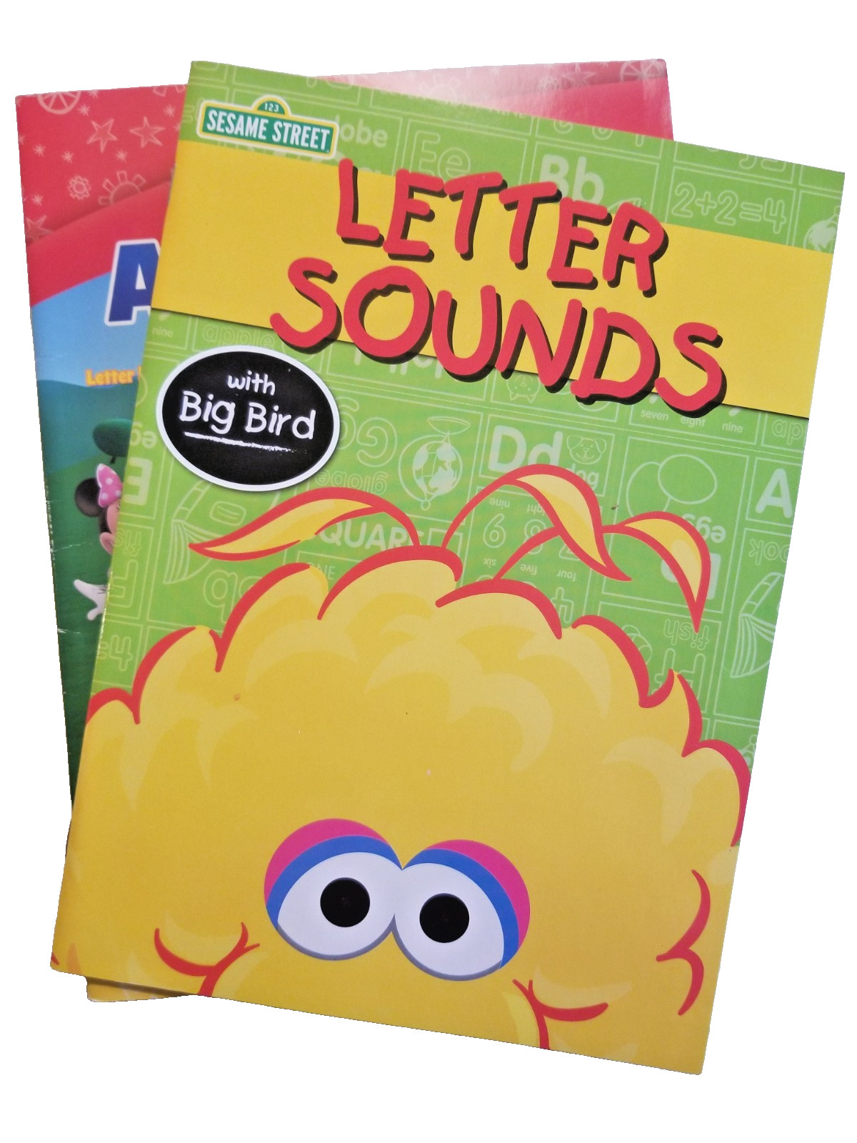 Disney Mickey Mouse & Sesame Street Learning Activity Books Alphabet & Letter