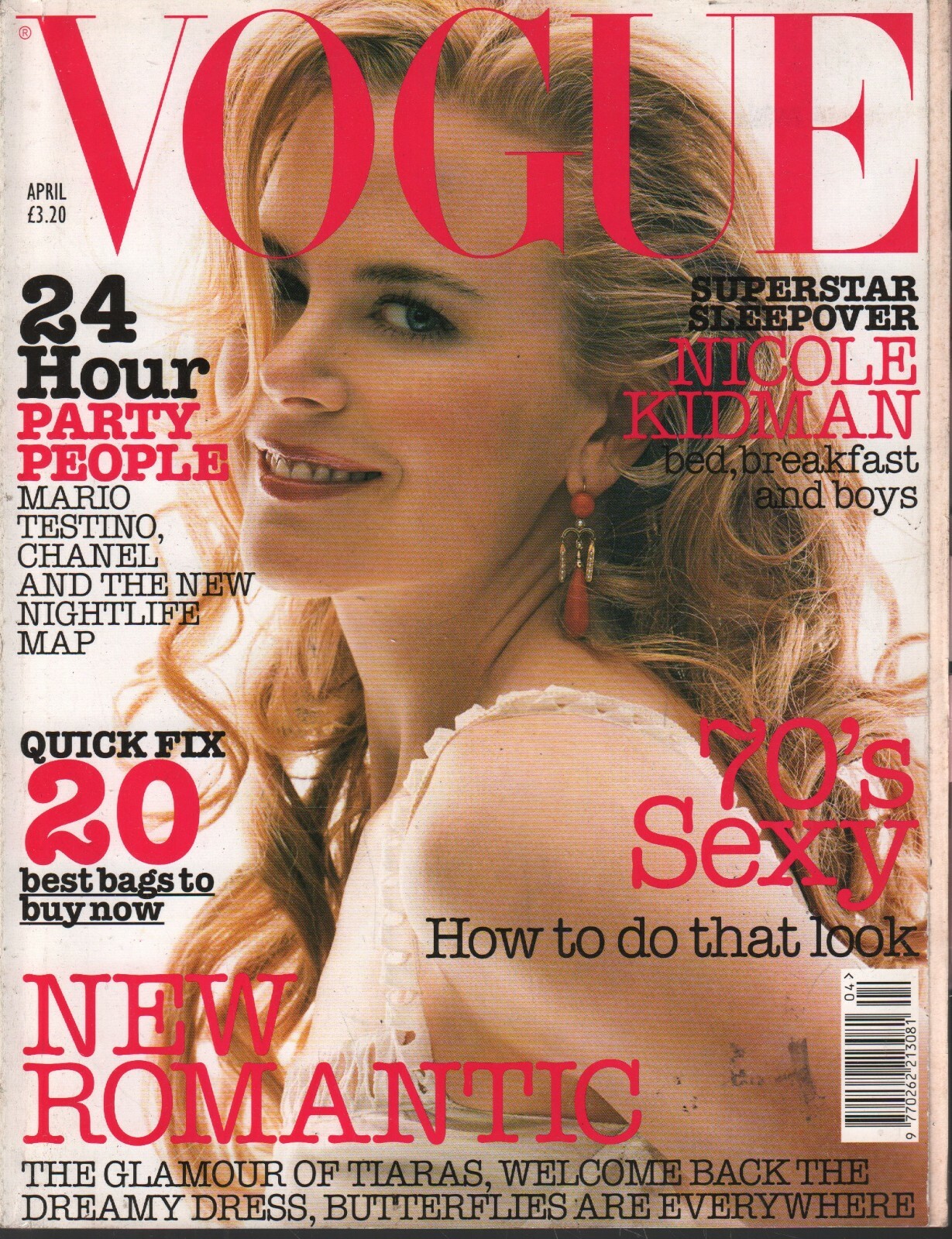Vogue UK Fashion Magazine April 2002 Nicole Kidman Mario Testino 101420ame