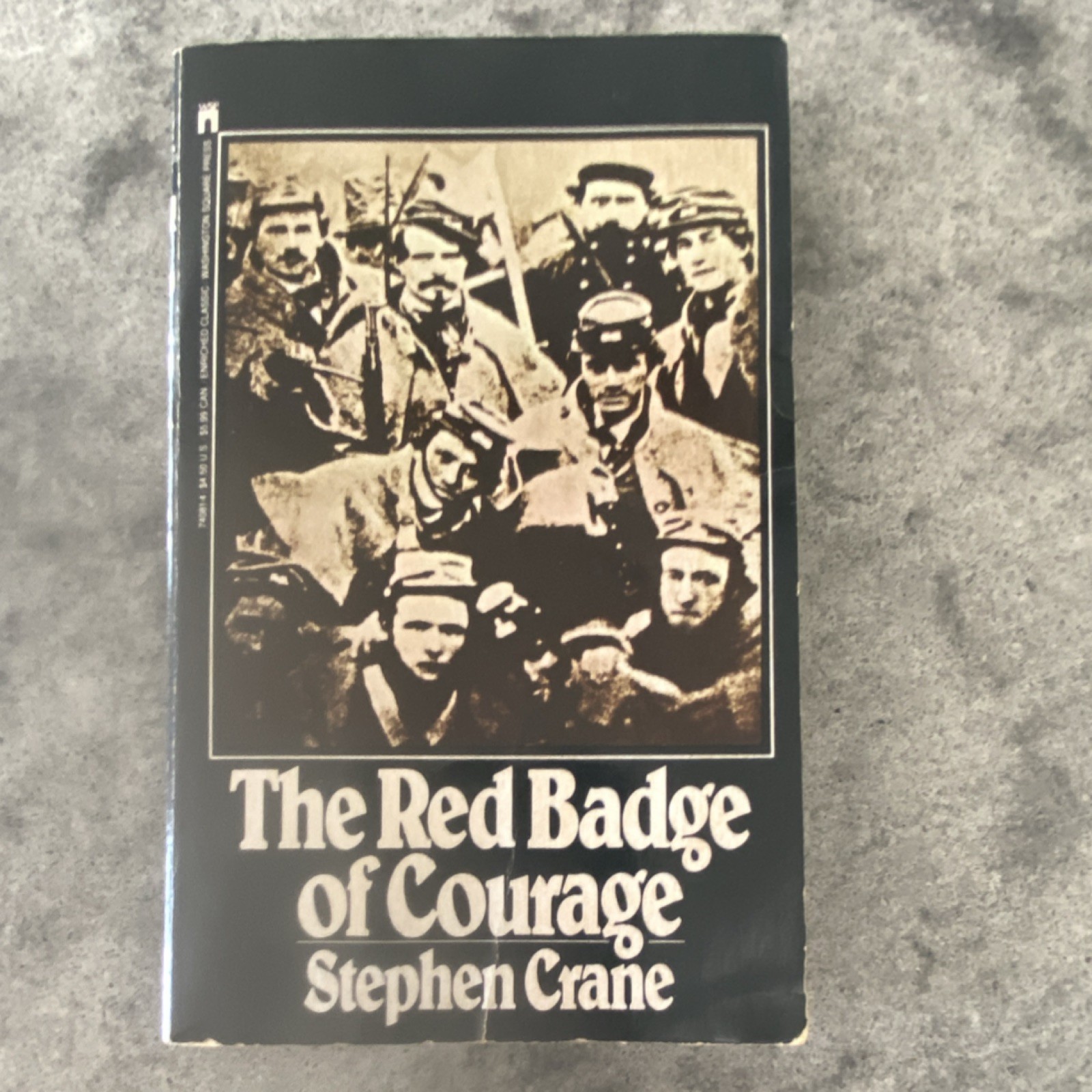 Washington Square Press The Red Badge of Courage Stephen Crane Paperback Civil …