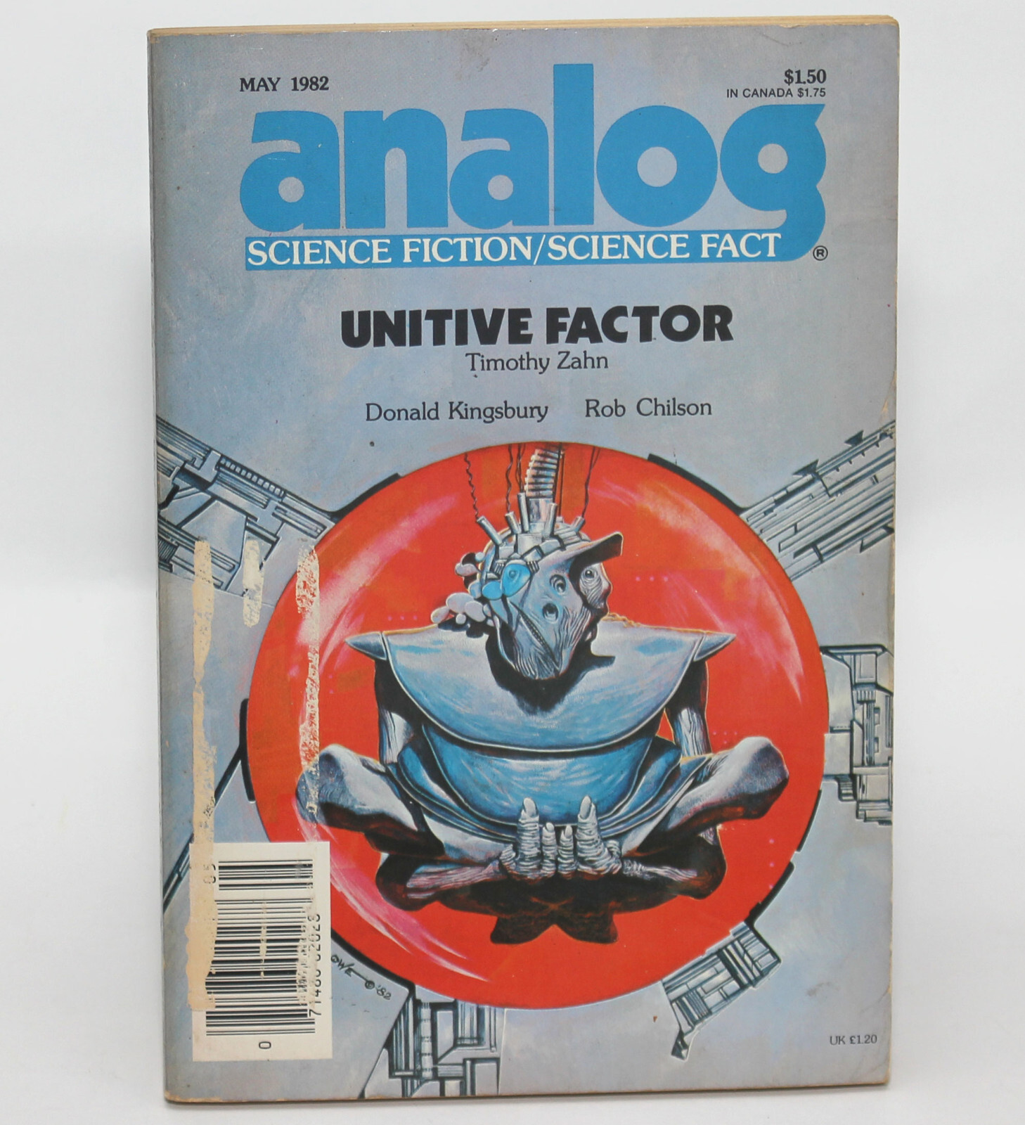 ANALOG SCIENCE FICTION/FACT May 1982 Zahn, Kingsbury, Chilson, Wayne Barlowe Art