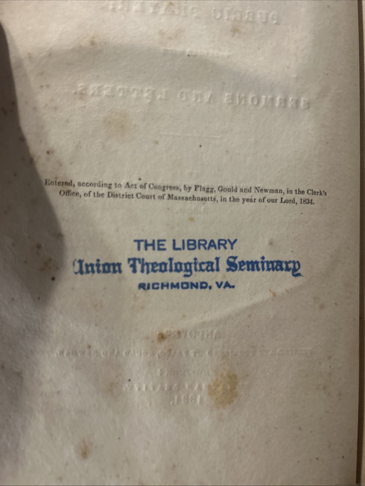 1834, Lectures On Homiletics And Preaching, Ebenezer Porter, Scarce!