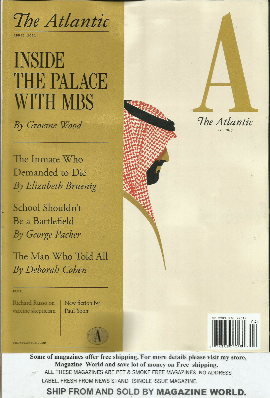 The Atlantic Magazine, * April, 2022 * Vol, 329 * No. 03