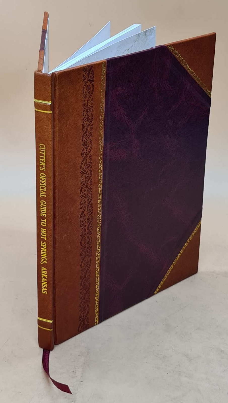 Cutter’S Official Guide To Hot Springs, Arkansas 1914 [Leather Bound]