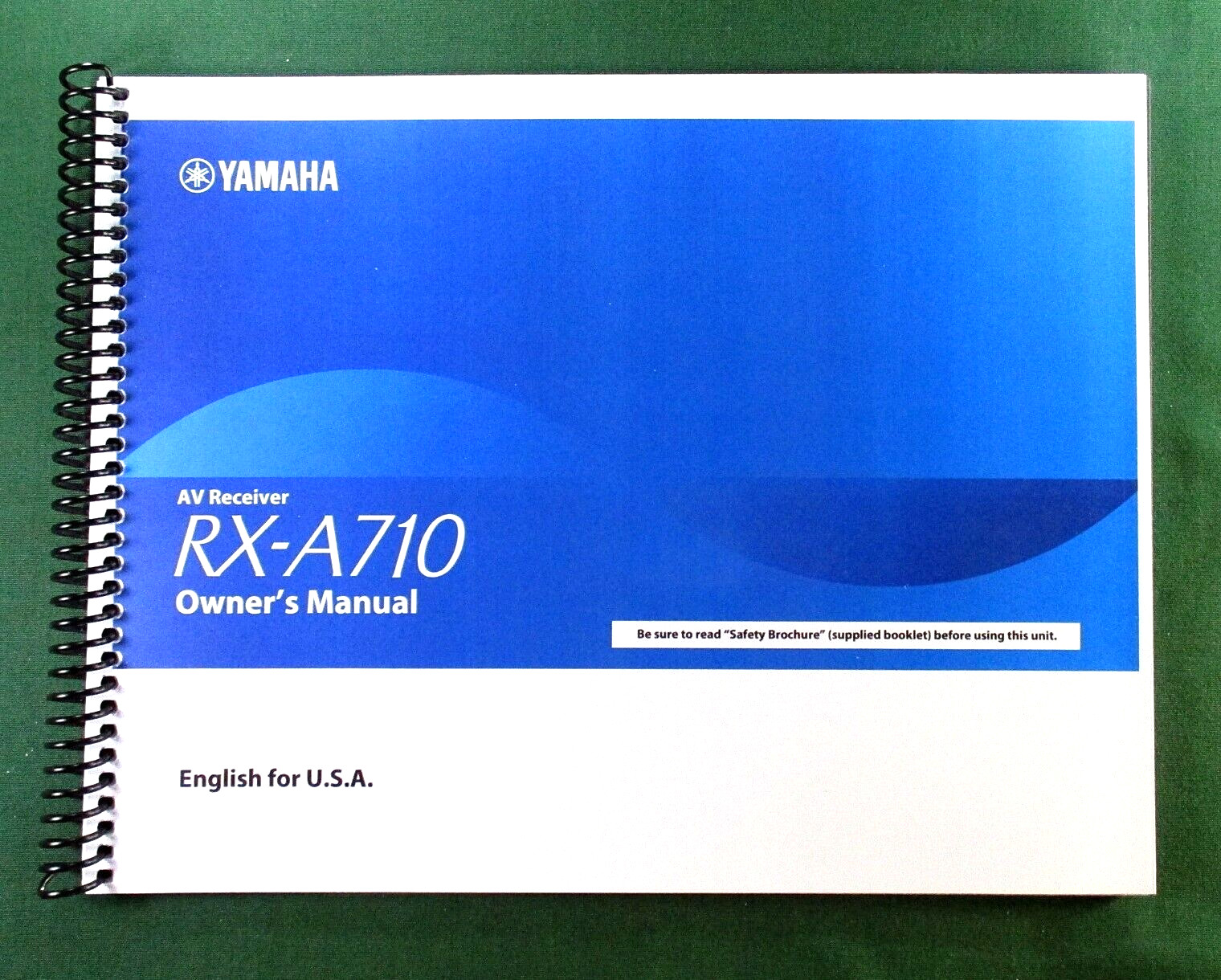 Yamaha RX-A710 Instruction Manual: Full Color 141 Pages & Protective Covers!