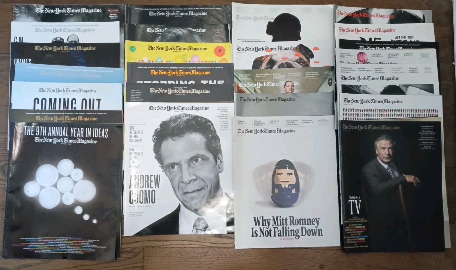 The New York Times Magazine Lot Of 25 Mixed Lot Of 2009, 2010 & 2011