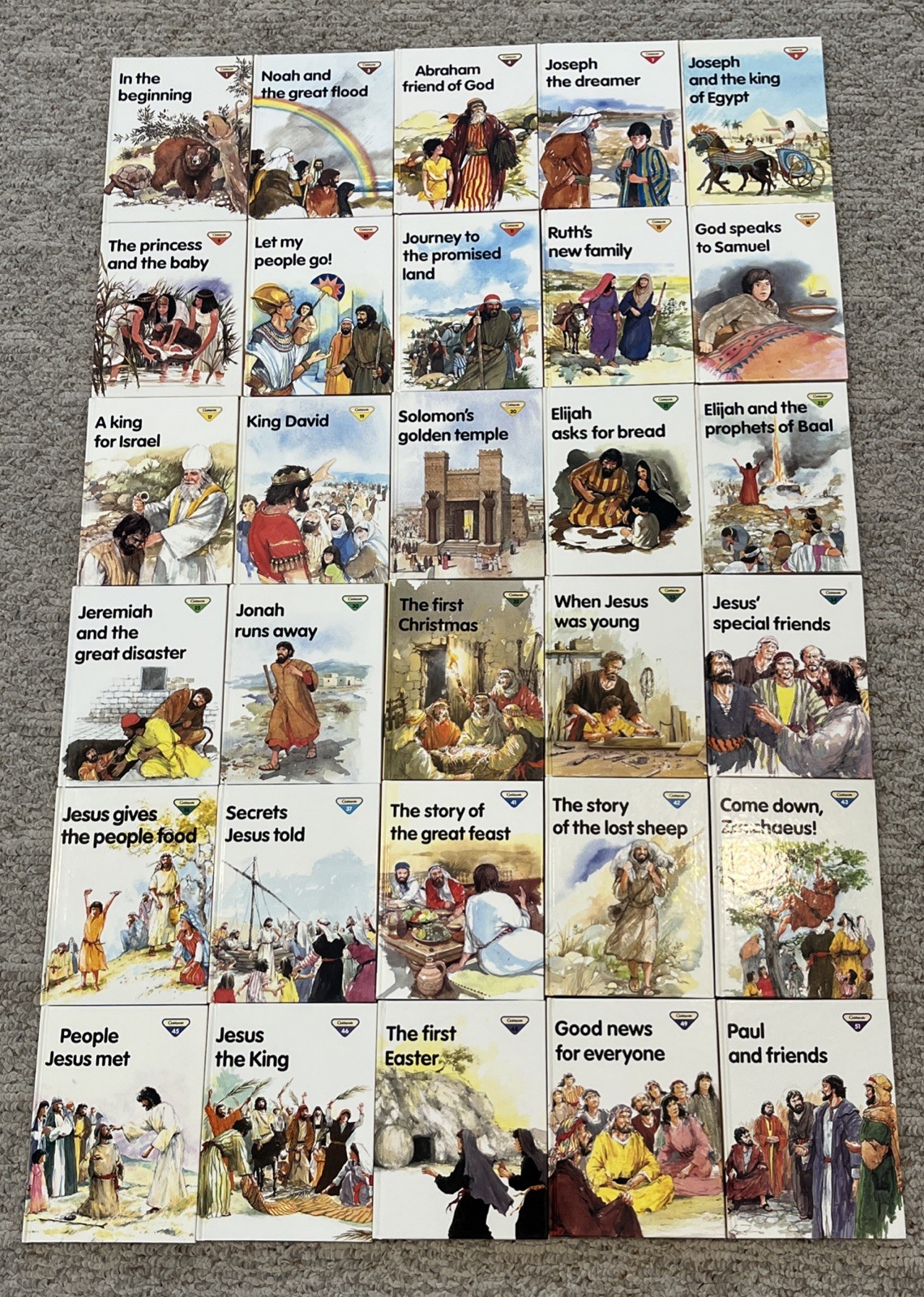 Lion Bible Story Penny Frank Children’s Books HC 1987 Guideposts Set 30