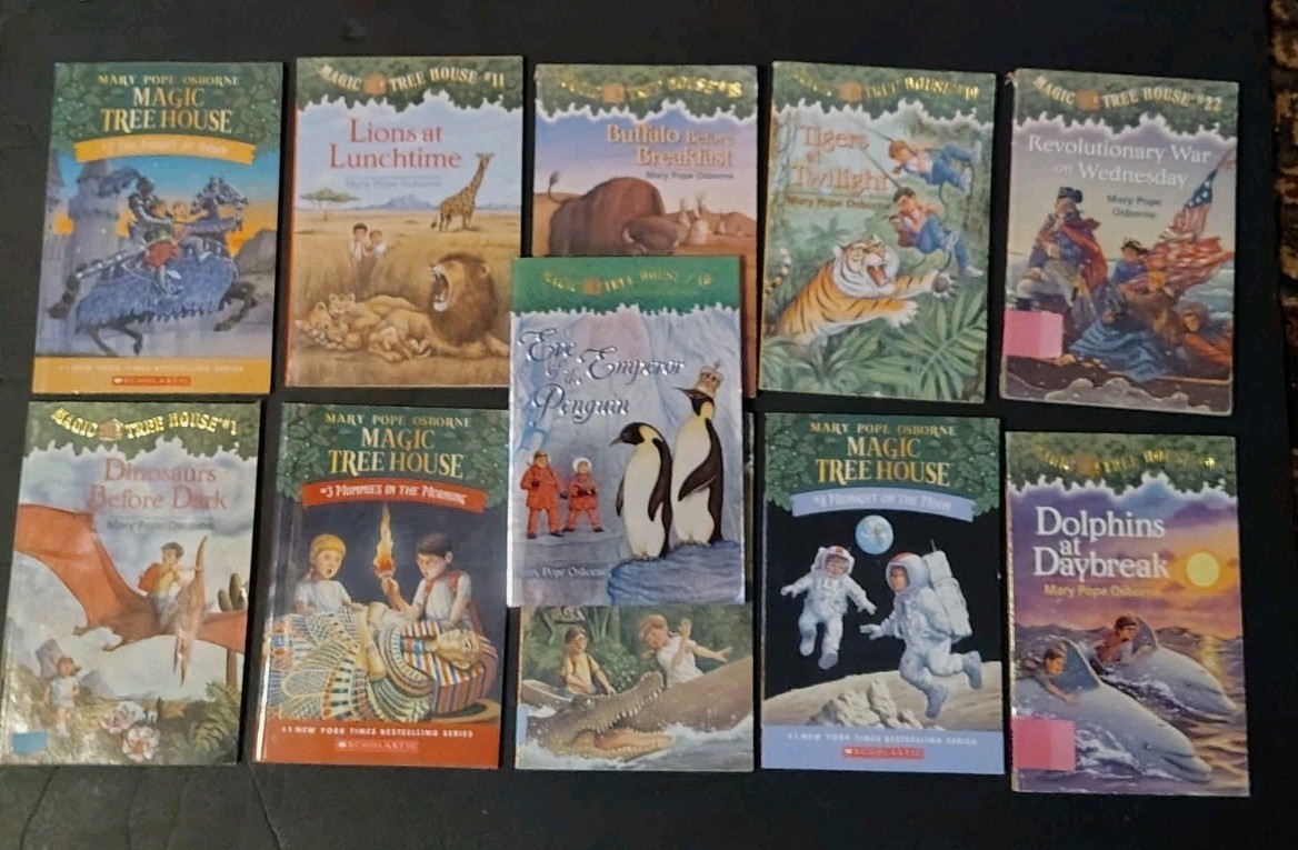 Magic Tree House by Mary Pope Osborne, Children’s PB Books -Lot of 11