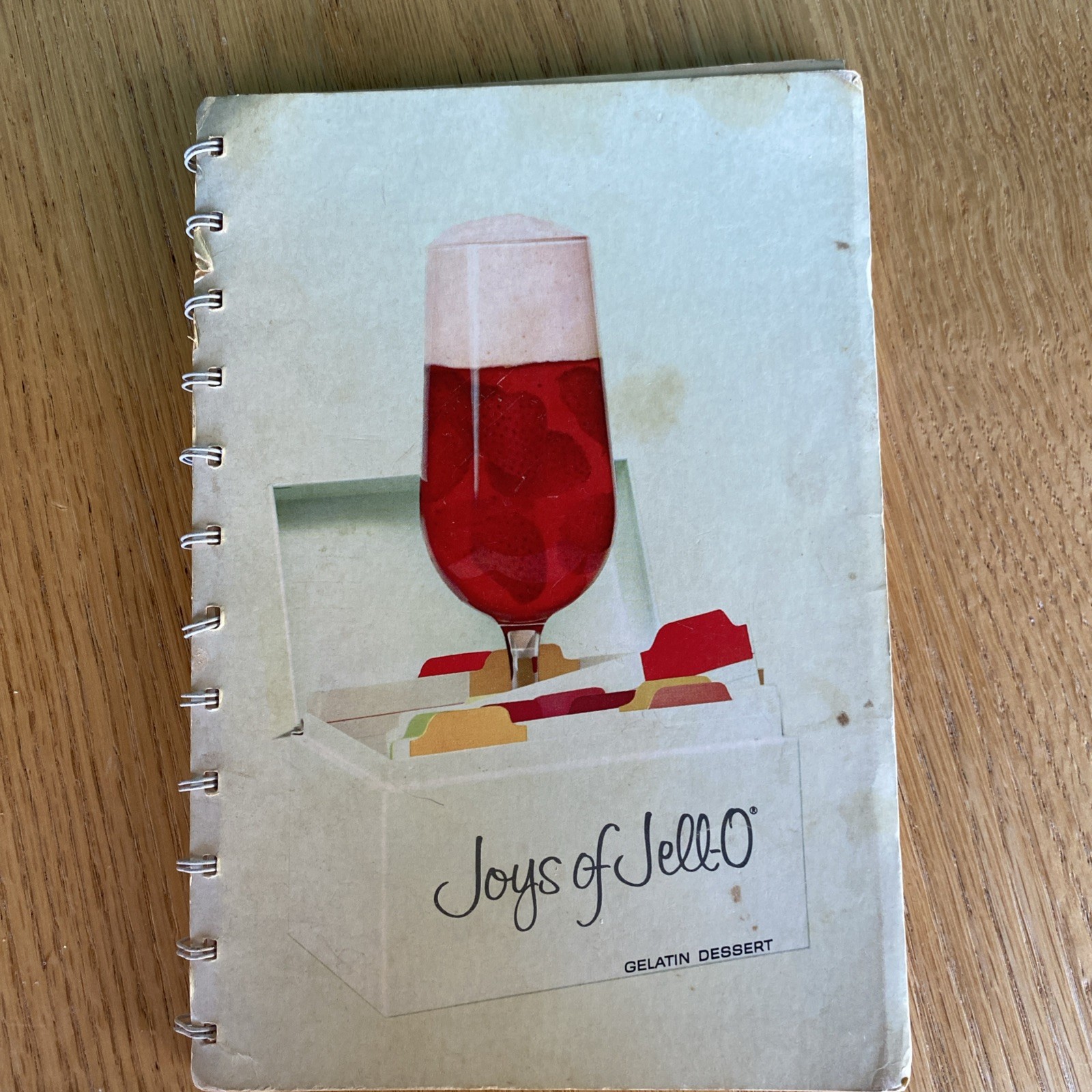 VTG 1963 General Foods Joys of Jell-O Gelatin Recipe Booklet Spiral Bound 1st e