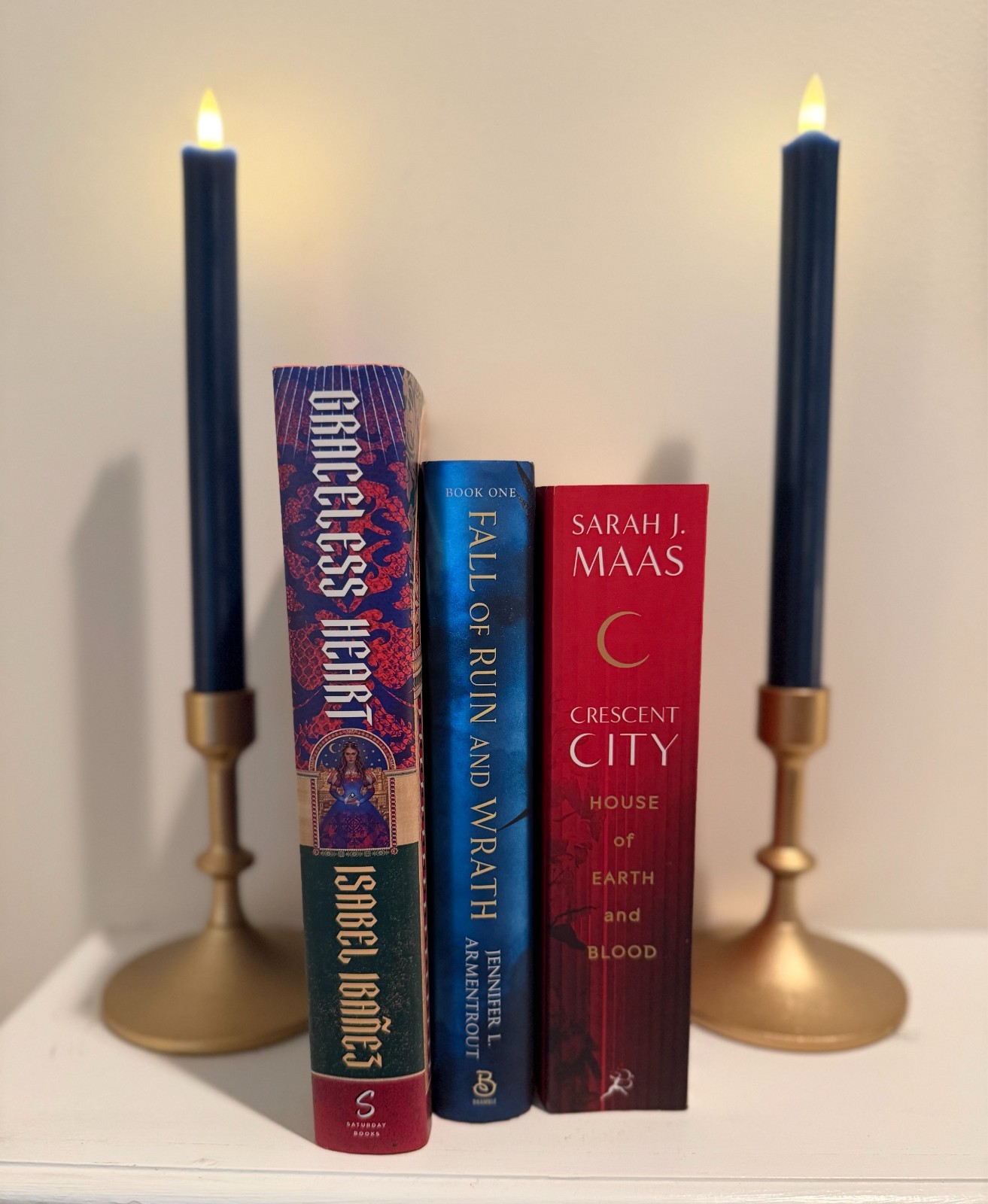 Romantasy Book Lot 3 Hardcovers Sarah J Maas Jennifer Armentrout Luxe Graceless