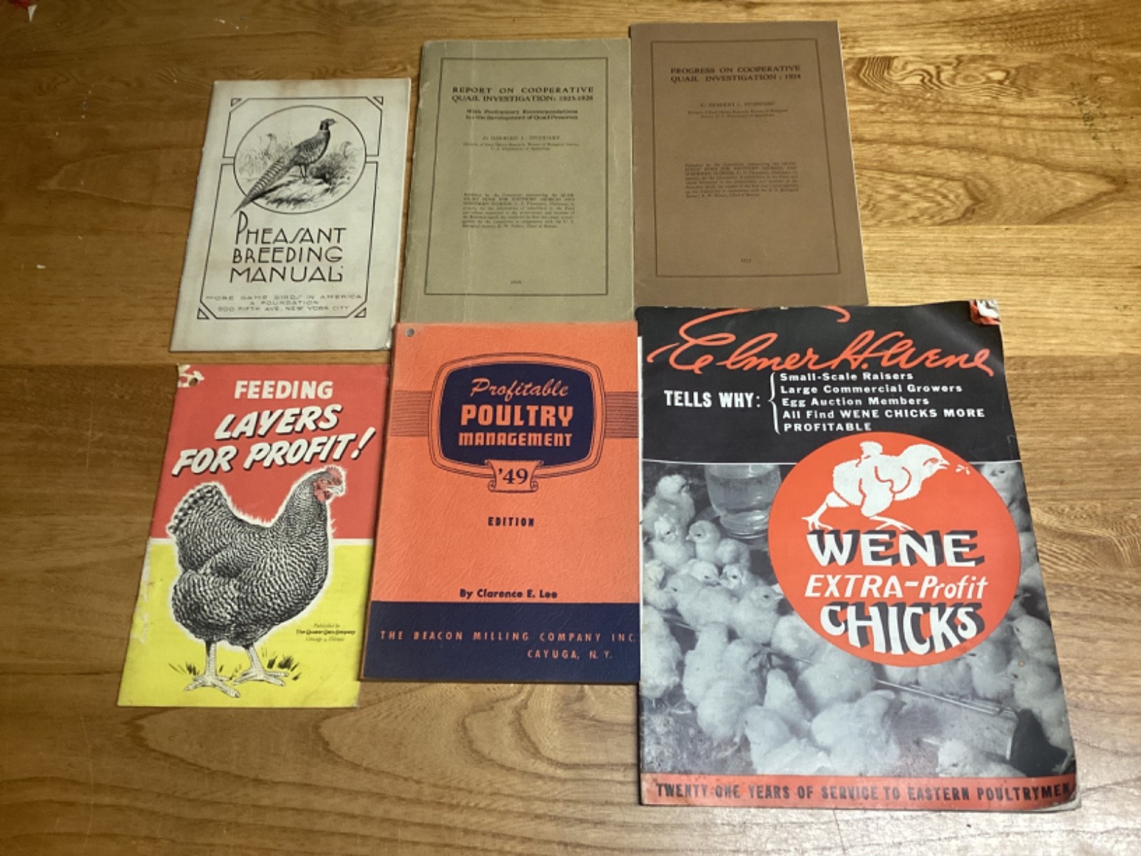 Collection Of 6 Early/Mid-20th Century Poultry Booklets – List Below Chickens